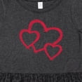 thumbnail image 4 of Inktastic Three Red Hearts Girls Toddler Dress, 4 of 5