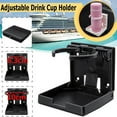 thumbnail image 1 of stanreset Folding Cup Holder Universal Stable Bottle Bracket Vehicle RV Marine Boat Drinks Rack Modified Component Organization Fittings White Spring Adjustment, 1 of 9