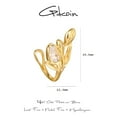 thumbnail image 2 of GDCOIN Tree Leaf Ear Cuff 14K Gold Plated Simple Minimalist Everyday Jewelry for Women, 2 of 9