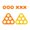 Orange, variant on Inflatable Water Strategy Game Triangular 6 Holes for Pool Party Beach
