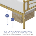thumbnail image 4 of Renwick Cloud-Inspired Design Metal Platform Bed, Full, Antique Gold, 4 of 8