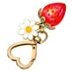 thumbnail image 3 of GOOHOCHY Llavero con forma de fresa, colgante de Margarita, llavero para bolso, adorno colgante de flores y frutas, accesorio para llaves, 3 of 7