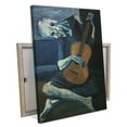 thumbnail image 2 of Old Guitarist Poster Pablo Picasso 1903 Old Man and Guitar Music Oil Painting Print Canvas Wall Art Picture Modern Home Bedroom Decor, 2 of 7