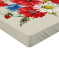 thumbnail image 2 of Ambesonne Flowers Fitted Sheet 2 Pcs Set, Vintage Poppies Daisy, California King, Multicolor, 2 of 3