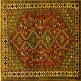 thumbnail image 1 of Ahgly Company Indoor Square Persian Yellow Traditional Area Rugs, 4' Square, 1 of 4