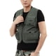 thumbnail image 2 of Chaleco Chaqueta de pesca para hombre con espalda desmontable, chaleco de trabajo multibolsillo de secado rápido, chaleco de carga para fotos de viaje de verano al aire libre Maboto Chaleco, 2 of 7