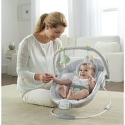 Ingenuity Soothing Baby Bouncer Vibrating Infant Seat & Music Gray Unisex Ages 0-6 Months