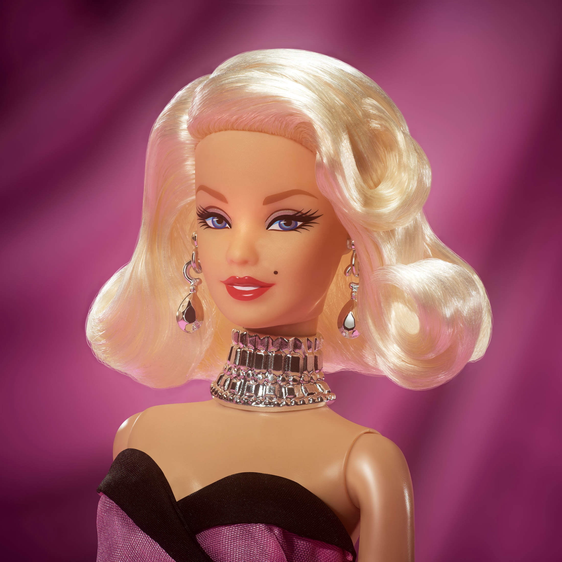 Marilyn Monroe Barbie Signature Collectible Doll, Wearing Iconic Pink Dress from the Film & “Diamonds” Jewelry