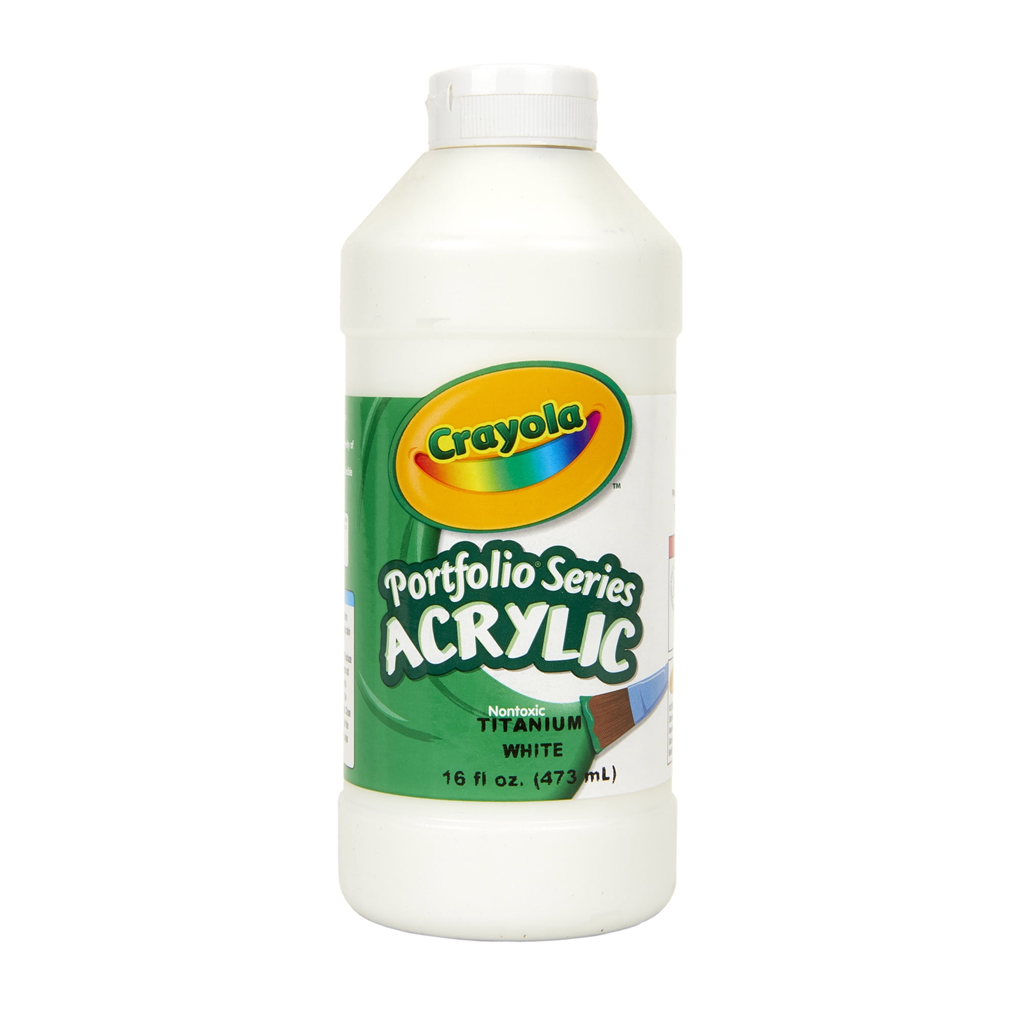 Crayola Portfolio Series Acrylic Paint, 16 oz., White, Pack of 2