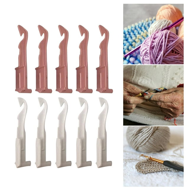 10Pcs Crochet Hooks 22/40/48 Knitting Machine Parts Wool Threader Hand Cranked Knitting Machine Replace Parts Crochet Components