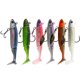 thumbnail image 1 of Luros Jig Heavy Soft Fishing 90 mm 15g Tail T-tail Silicona señuelo wobblers swimbait 6pcs, 1 of 5
