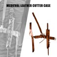 thumbnail image 2 of Espada Medieval Rana Cuero Artificial Punk Cutlass Holder Cinturón Colgador Disfraz De Cosplay Guardurnaity OD014097-00, 2 of 4