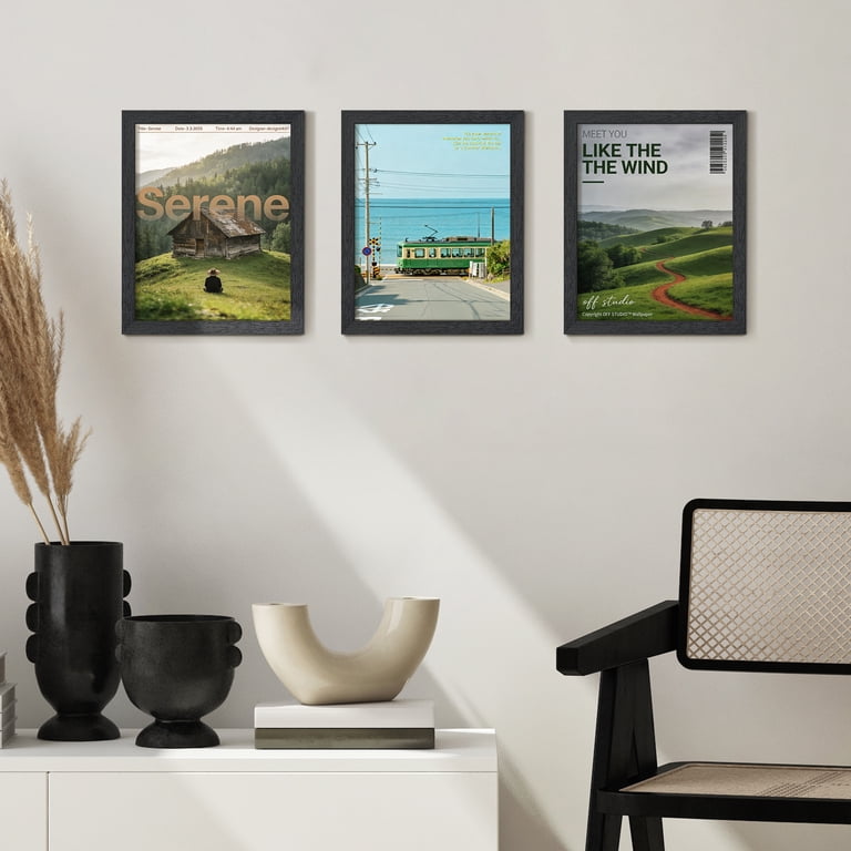 Sindcom 8x10 Wood Picture Frames, Set of 3, Black photo 8