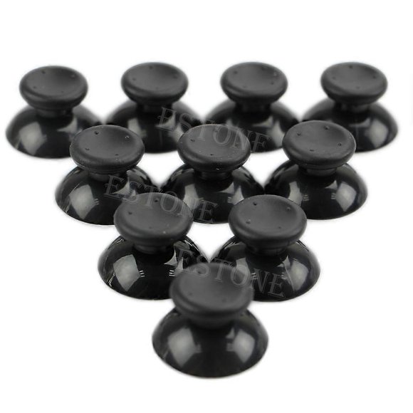 Hot 10 Pcs Capuchon en Caoutchouc pour Joystick Analogique pour Microsoft pour XBOX 360 ControSurprise Cadeau : Noir Excellent Cadeau