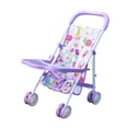 thumbnail image 3 of Cochecito de muñecas, carrito de empuje interactivo y creativo para juegos de rol. violeta, 3 of 6