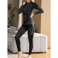 thumbnail image 2 of Charmo Thermal Outfit Sets for Womens Athletic Sets for Skiing Quarter Zip Activewear for Cold Weather, 2 of 7