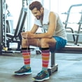 thumbnail image 6 of FREEAMG 2Pair Mexican Style Compression Socks for Women Men,Knee High Stockings for Athletic Sports,Running,Travel, 6 of 7