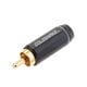 thumbnail image 3 of Conector RCA 2 piezas de Enchufe RCA Conector de sonido a Duradero Negro Fanmusic Conector RCA, 3 of 6