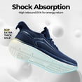 thumbnail image 5 of FitVille Mens Wide Walking Shoes Lightweight Athletic Sneakers with Arch Support for Hands Free, Blue, 10 Wide, 5 of 6