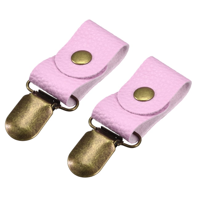 Sombrero Clips para Viaje, 2uds PU Cuero Sombrero Clips para Mujer Bolso Mano Bolso Equipaje Exterior Viaje Sombrero Acompañante(Púrpura)