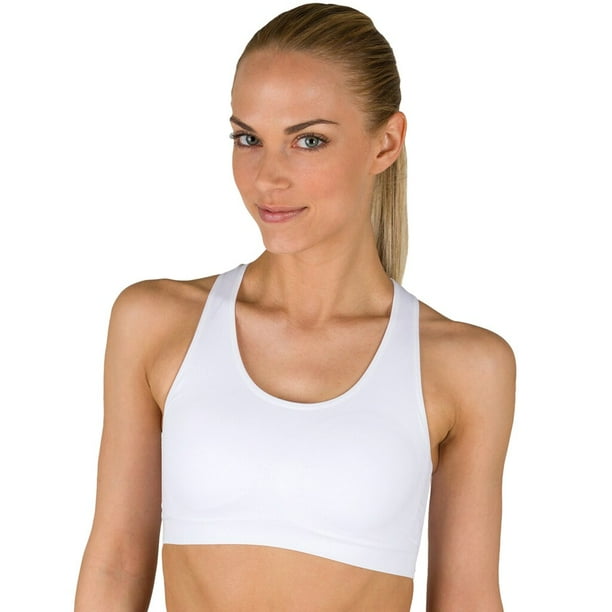 Jockey Jockey Sport Bra Seamless MediumImpact Sports Bra 6997 Pure