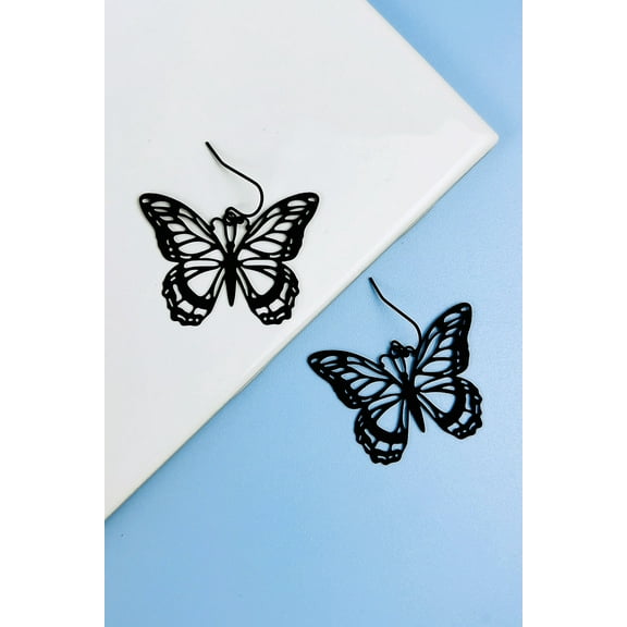 FASHION BUTTERFLY FILIGREE EARRINGS