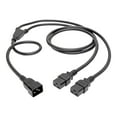 thumbnail image 2 of Tripp Lite 6ft Heavy-Duty Power Extension Y Splitter Cord, 2 of 4