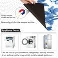 thumbnail image 4 of Yayeee Magnetic Dishwasher Cover for The Front Decoration Home Kitchen Machine Sticker Protector, Blue Floral Pattern, 4 of 6