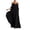 *Black, variant on Women's Spaghetti Strap Cold Shoulder Dolman Sleeve Waist Cinched Chiffon Maxi Dress,Elegant Wedding Guest Formal Evening Gown Black,Women's Plus M