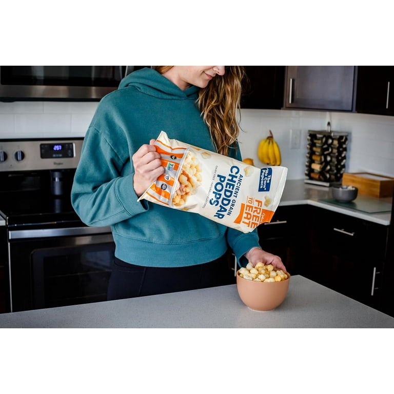 Free To Eat Cheddar Flavored Ancient Grain Pops Gluten Free Vegan