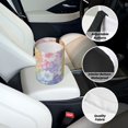 thumbnail image 6 of Round Car Trash Can 7×5.9in Waterproof, Durable, Not Easy To Fade, Easy To Install And Disassemble To Prevent Interior Pollution White Tie-Dye Background Rainbow Colors_4, 6 of 7