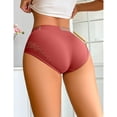 thumbnail image 4 of MEICHEN Solid High Waisted Boxer Briefs for Women Breathable Knitted Sports Panties Fashion Casual Seamless Underwear, 4 of 7