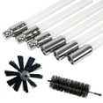 thumbnail image 2 of 60cm Chimney Cleaner Cleaning Brush + Rod Set Kit Rotary Sweep System Fireplace, 2 of 11