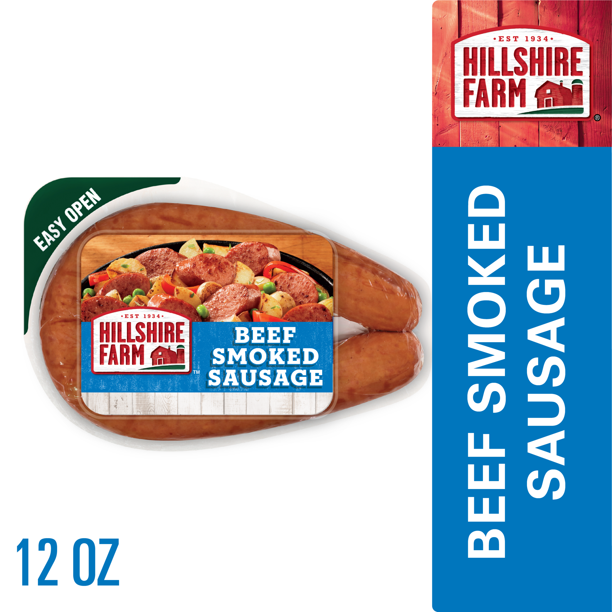 Hillshire Farm Beef Smoked Sausage 12 Oz Walmart Com Walmart Com