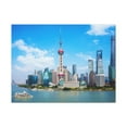 thumbnail image 2 of Shanghai Daytime Skyline Canvas Artwork Breathtaking Stunning Cityscape for Home Decor Ready to Hang, 2 of 18
