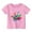 Pink, variant on Toddler Boys Casual Print Round Neck Loose Short Sleeve T Shirt Top Pink,1-2T