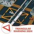 thumbnail image 4 of OULII Triangle d'Avertissement d'Urgence Haute Visibilité Sécurité Routière Réfléchissant 1Pcs pour Véhicules, 4 of 5