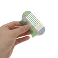 thumbnail image 3 of Unique Bargains 1 Pc Durable Cat Hair Comb Blue Purple Acetate Sheet, 3 of 5