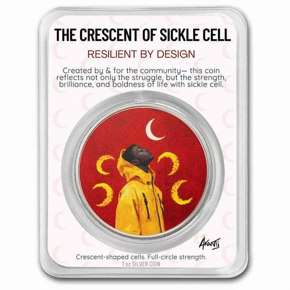 The Crescent of Sickle Cell Limited Edition 1 oz Silver Coin