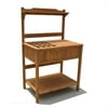 Wood Potting Bench with Recessed Storage