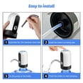 thumbnail image 4 of 5 Gallon Water Bottle Dispenser, USB Charging Water Bottle Pump, Portable Water Dispenser Pump for Camping (White), 4 of 8