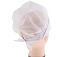 thumbnail image 1 of Sombrero de cocina de ajustable, tapa antipolvo, sombreros de desgaste de chef de hoteles de restaurante para adultos Red Blanca Soledad Sombrero de trabajo de Chef femenina, 1 of 10