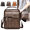 03#Brown, variant on Bxaolu Crossbody Bag for Men Shoulder Bag Mens Purse Pu Leather Messenger Bag Gift for Man, Black