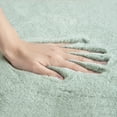thumbnail image 3 of Fluffy Faux Rabbit Fur Area Rugs, Soft Indoor Decorative Mat, 2 x 3 Feet, Green, 1 Pack, 3 of 3
