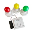 thumbnail image 2 of figatia Child Busy Board DIY Parts 3 Colors Bulbs Lamps Developmental Learning Skill Toy, 2 of 9