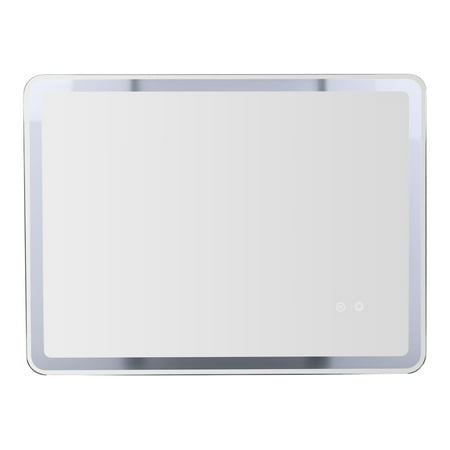 

31.5 x 23.62 Inch LED Bathroom with Lights LED Vanity Mirrors Wall Mounted -Fog Dimmable LED Lighted Makeup White/Warm/Natural Lights(Horizontal/Vertical) Glass