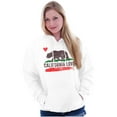 thumbnail image 4 of California CA Flag Watercolor Sketch Unisex Plus Fleece Graphic Hoodie Brisco Brands 5X, 4 of 5