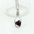 thumbnail image 4 of Soumake Necklace Scratch-Resistant Minimalistic Alloy Heart-Shaped Faux Crystal Bottle Choker Pendant Chain Women Gift Fashion, 4 of 8