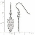 thumbnail image 2 of Sterling Silver Rh-Plated Logoart Chi Omega Small Dangle Earrings (36 X 9) Made In United States ss037cho, 2 of 5