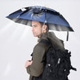 thumbnail image 6 of Solar Powered Fan Umbrella Hat 31.5in UPF 50+ Dual Cooling Hands Free Outdoor Sun Protection Hat for Fishing Golf Camping(Navy,One Size), 6 of 8